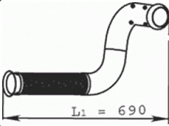 Труба глушителя RVI приемная 2 изг 66121
