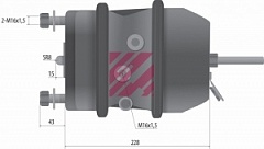 Энергоаккумулятор T-16/24 SAF дисковый торм M2801624
